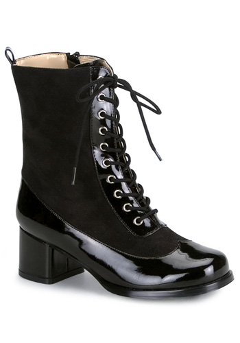 Child Black Patent Boots - Click Image to Close