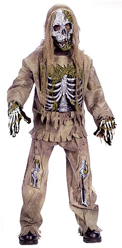 Kids Skeleton Zombie Costume - Click Image to Close