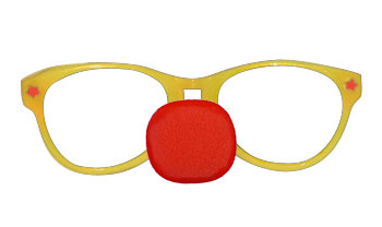 Jumbo Glasses with Clown Nose - Click Image to Close