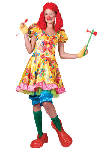 Womens Daisy Clown Costume - Click Image to Close