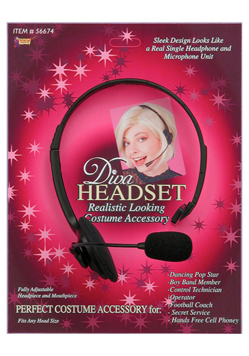 Diva Headset with Microphone - Click Image to Close