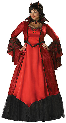 Elite Womens Plus Size Devil Costume - Click Image to Close