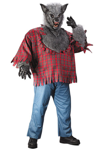 Gray Plus Size Werewolf Costume - Click Image to Close