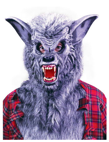 Grey Werewolf Mask - Click Image to Close