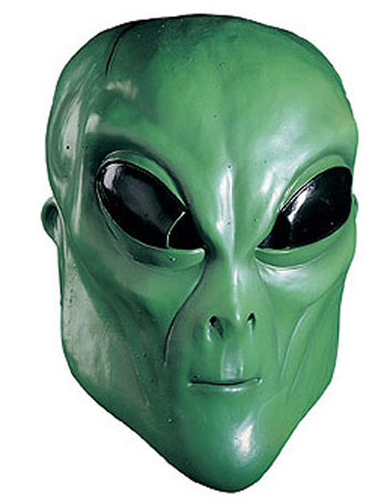 Green Alien Mask - Click Image to Close