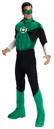Adult Deluxe Green Lantern Costume - Click Image to Close