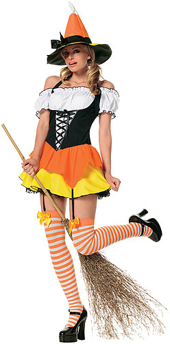 Candy Corn Witch Costume - Click Image to Close