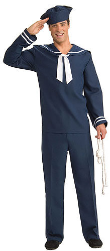 Men's Blue Sailor Costume - Click Image to Close