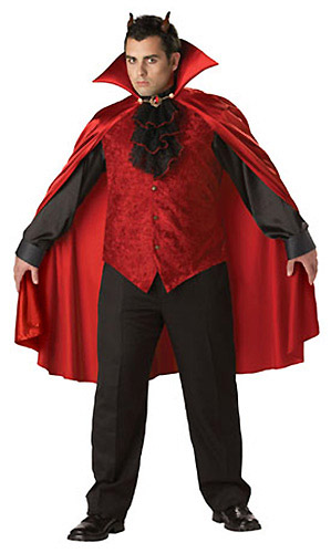 Men's Plus Size Devil Costume - Click Image to Close