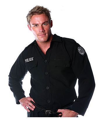Men's Police Shirt - Click Image to Close