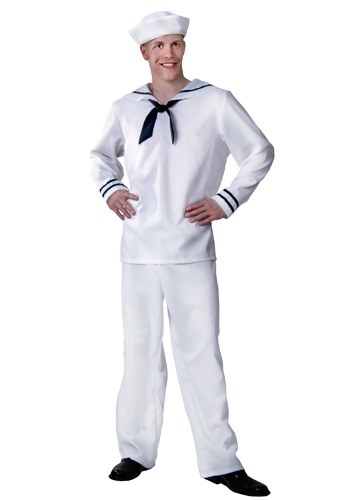 Men's White Sailor Costume