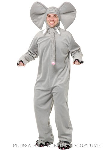 Plus Size Elephant Costume - Click Image to Close