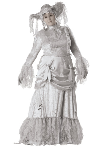 Plus Size Ghostly Lady Costume - Click Image to Close