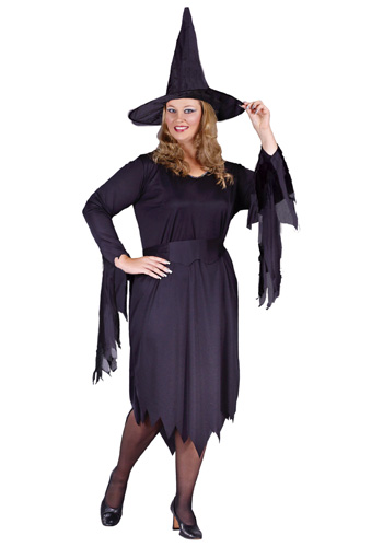 Plus Size Tattered Witch Costume - Click Image to Close