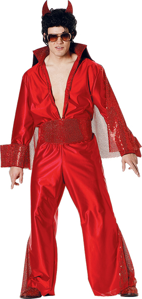 Red Hot Idol Adult Costume - Click Image to Close