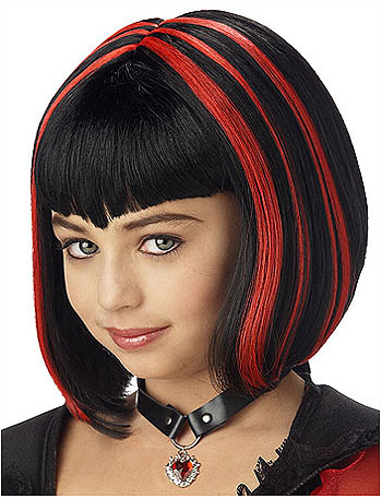 Girl's Vampire Wig - Click Image to Close