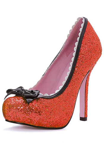 Red Glitter High Heels - Click Image to Close