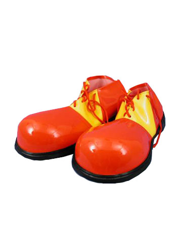 Red and Yellow Clown Shoes Circus Costume