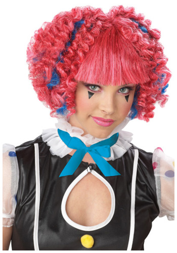 Sassy Spirals Clown Wig
