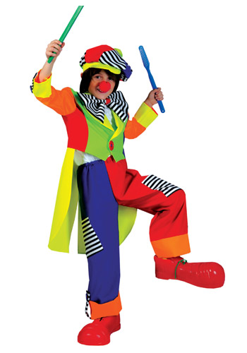 Child Spanky Stripes Clown Costume - Click Image to Close