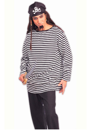 Striped Costume Shirt - Click Image to Close