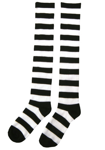 Striped Witch Socks - Click Image to Close