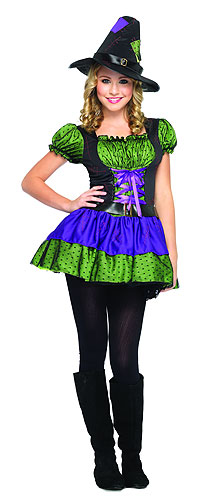 Colorful Teen Witch Costume - Click Image to Close