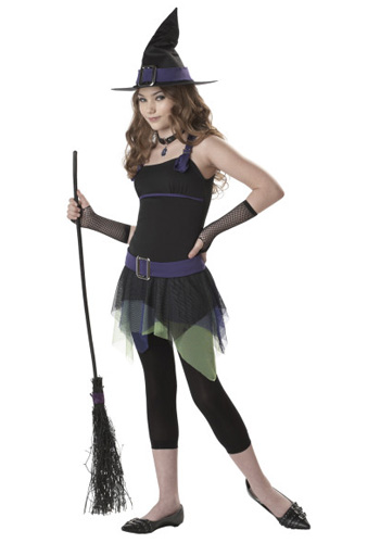Tween Sassy Witch Costume - Click Image to Close