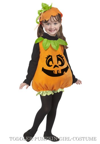 Toddler Pumpkin Girl Costume - Click Image to Close