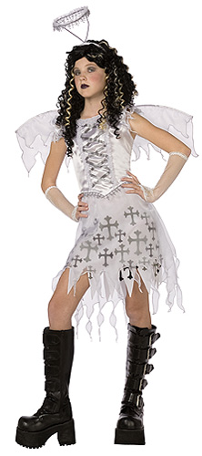 Tween Gothic Angel Costume - Click Image to Close