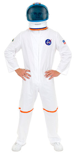 White Astronaut Suit - Click Image to Close