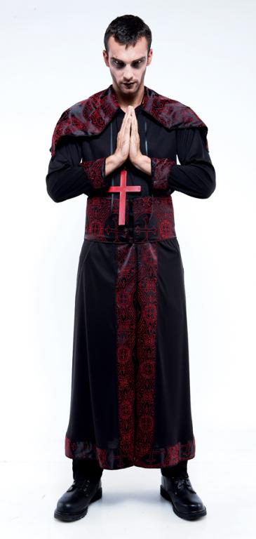 Endless Options Black and Red Robe Adult Costume - Click Image to Close