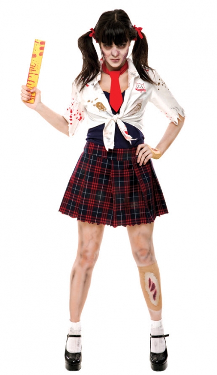 Schoolgirl Zombie Costume - Click Image to Close