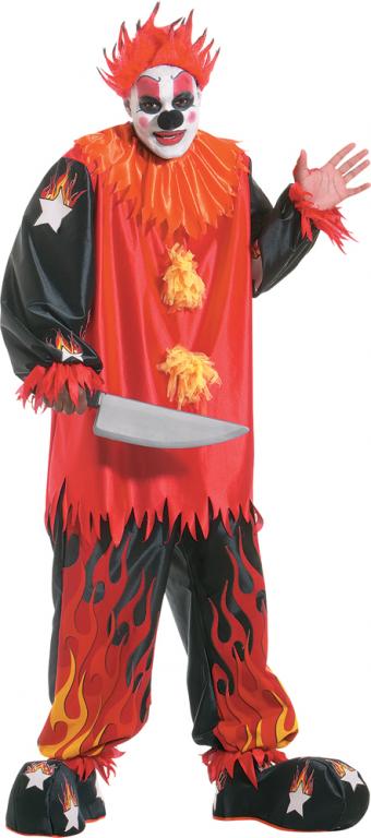 Evil Clown Adult Costume - Click Image to Close