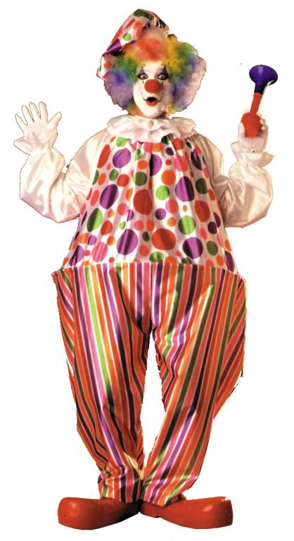 Snazzy Harpo Hoop Clown Adult Costume - Click Image to Close