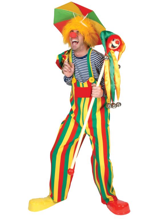 Choo Choo Charlie Clown Adult Overalls