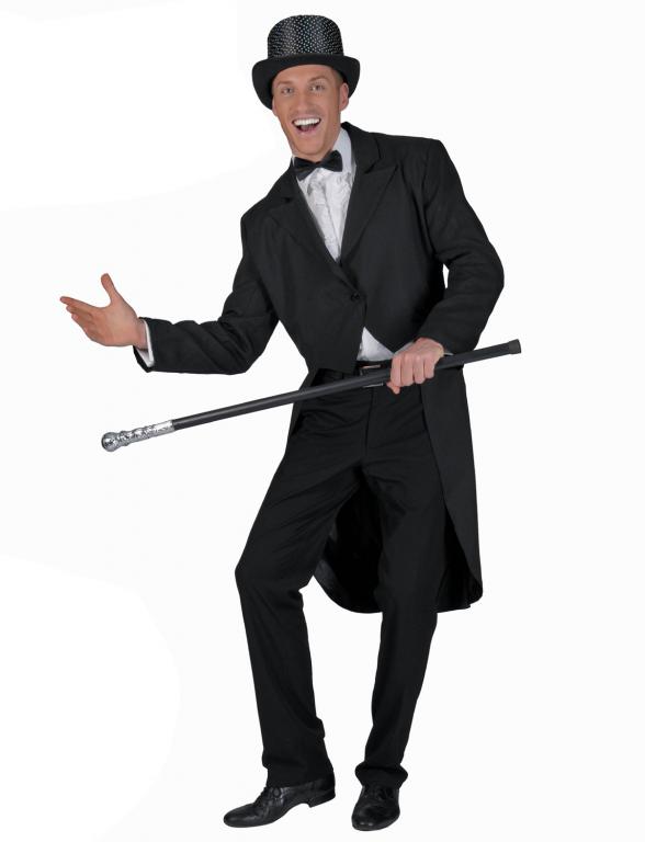 Adult Black Tailcoat Circus Costume - Click Image to Close