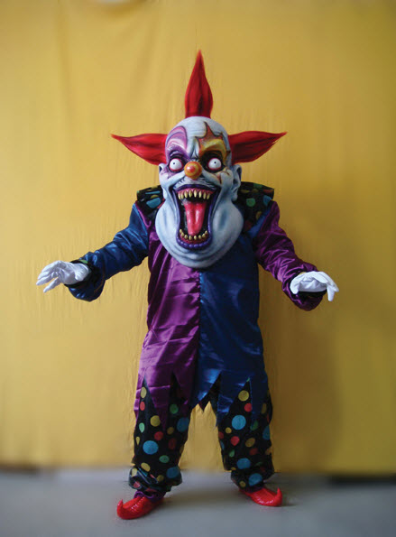 Oversized Evil Clown Red and Blue