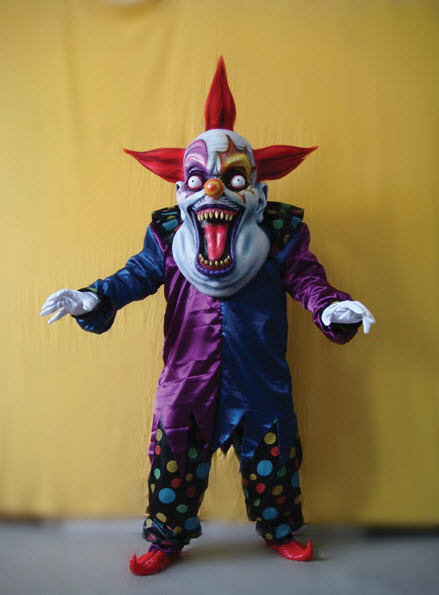 Oversized Evil Clown Red and Blue - Click Image to Close