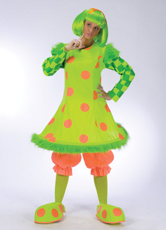 Lolli the Clown Adult Costume - Click Image to Close