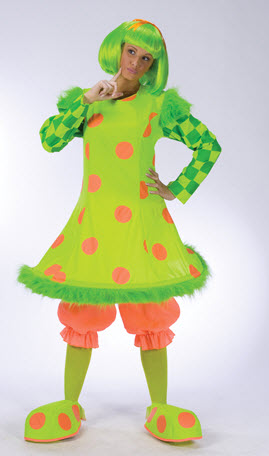 Lolli The Clown Plus Size Adult Costume - Click Image to Close