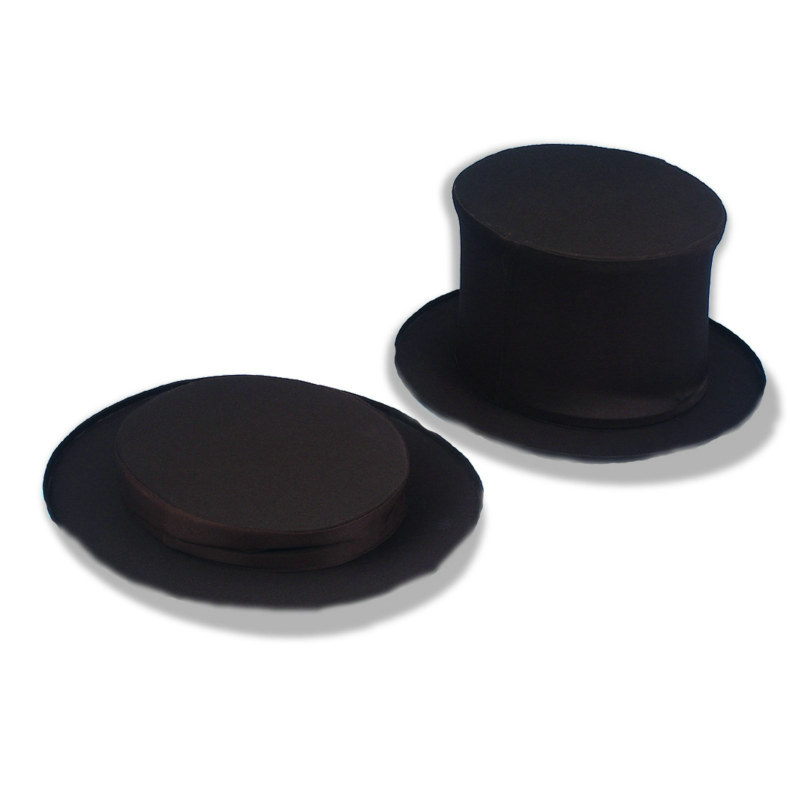 Collapsible Top Hat Black Adult - Click Image to Close