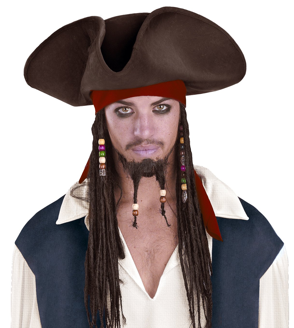 Pirates of the Caribbean - Jack Sparrow Pirate Hat With Beaded B
