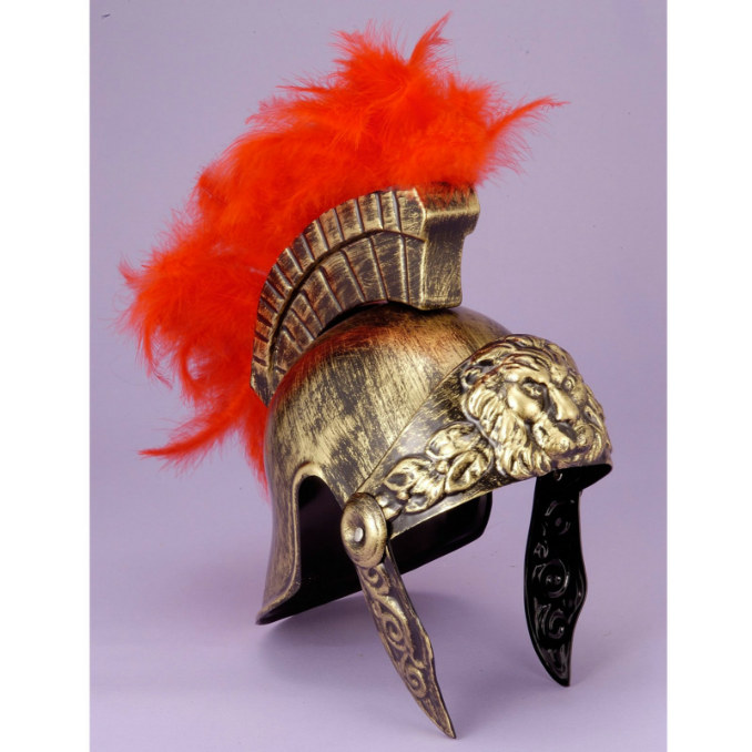 Gold Roman Helmet - Click Image to Close