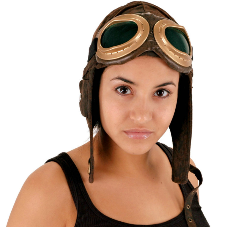 Aviator Brown Hat - Click Image to Close