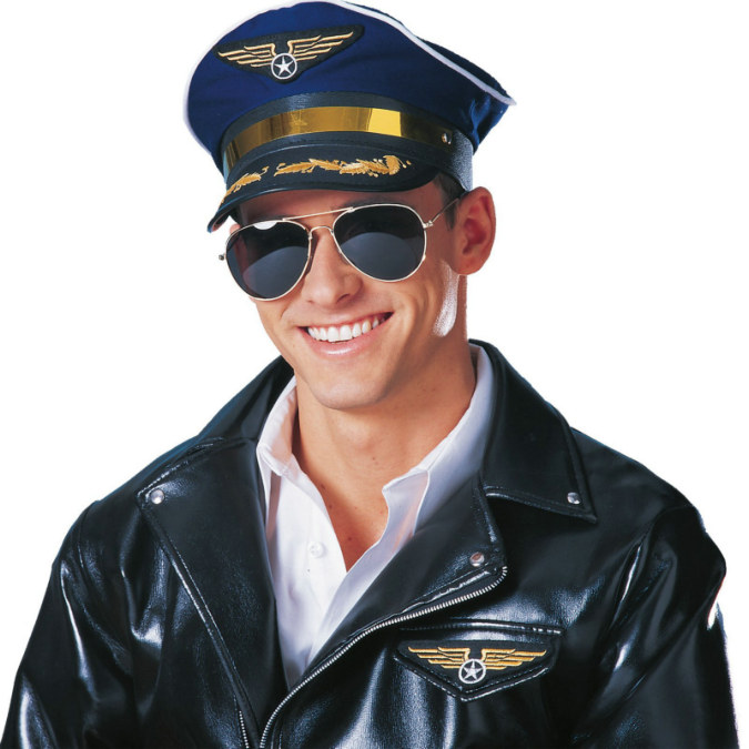 Deluxe Pilot Captain Hat - Click Image to Close