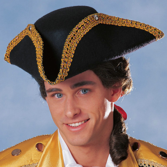 Deluxe Colonial Tricorn Hat - Click Image to Close