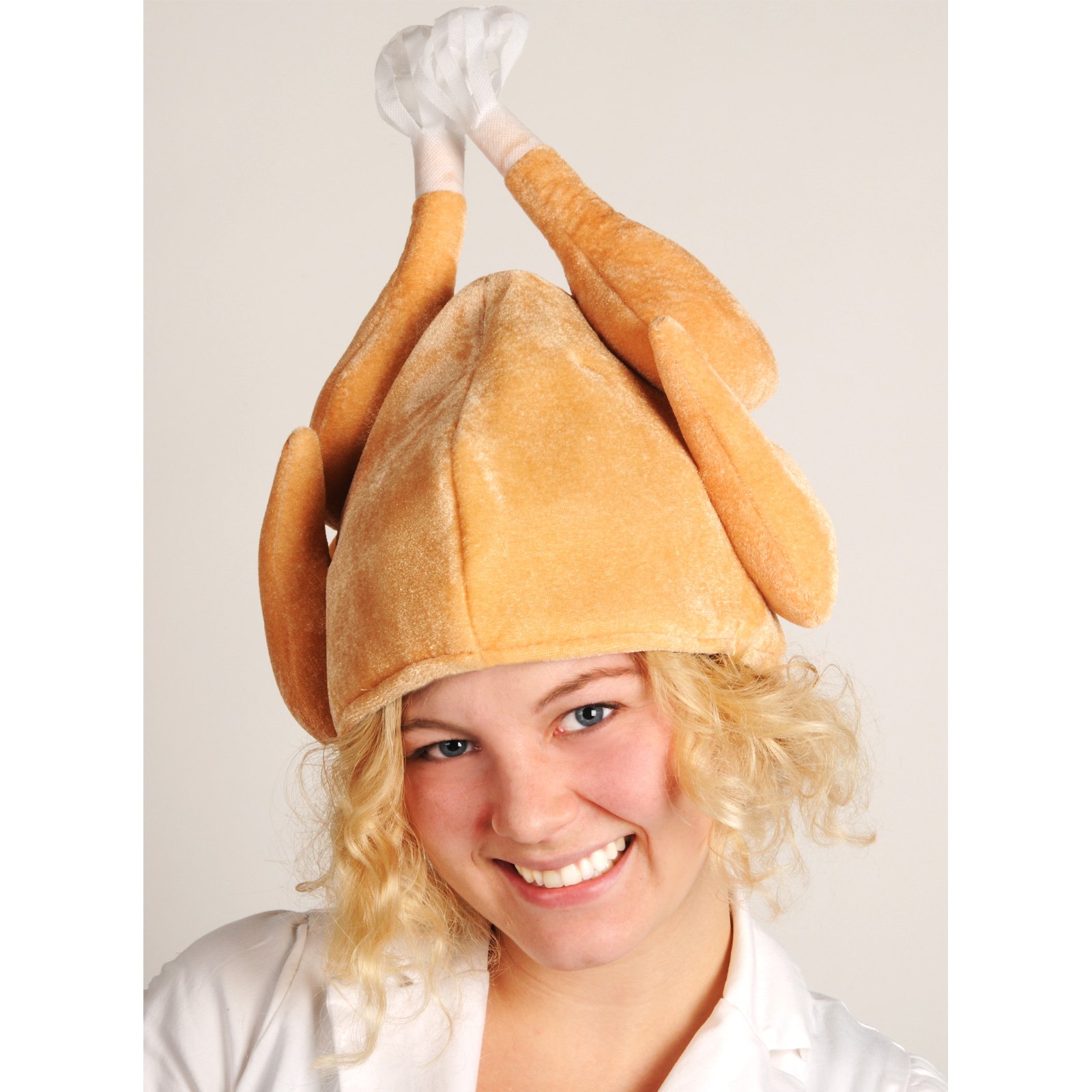 Plush Turkey Hat Adult - Click Image to Close