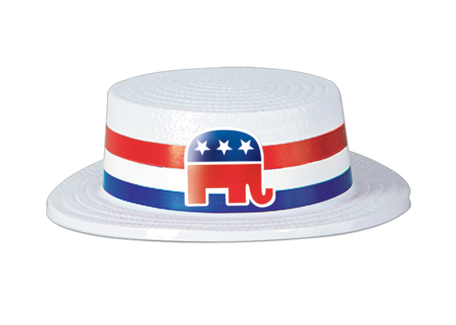 Skimmer Hat with Republican Elephant Band