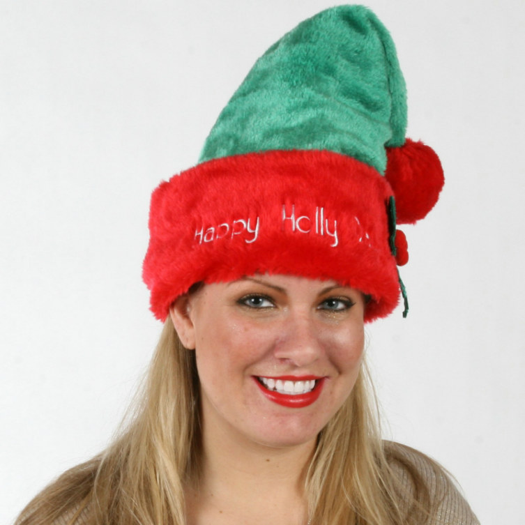 Happy Holly Days Hat - Winter Holiday Classics - Click Image to Close